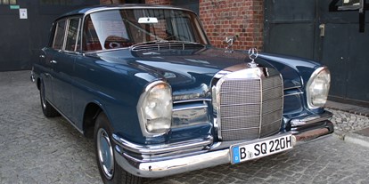 Hochzeitsauto-Vermietung - Berlin - 1963er Mercedes 220 Sb Leder - rentmyoldie