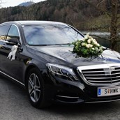 Hochzeitsauto - Mercedes S-Klasse von HWK Salzburg Limousinenservice