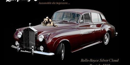 Hochzeitsauto-Vermietung - Versicherung: Vollkasko - Sachsen - Rolls-Royce Silver Cloud II von Leipzig-Oldtimer.de - Hochzeitsautos mit Chauffeur