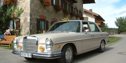 Hochzeitsauto-Vermietung - Mercedes Benz 280 SE 4.5 von Classic Roadster München