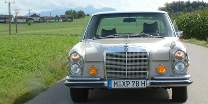 Hochzeitsauto-Vermietung - Versicherung: Vollkasko - Bayern - Mercedes Benz 280 SE 4.5 von Classic Roadster München