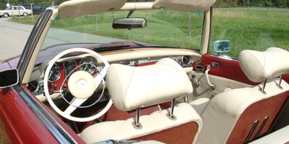 Hochzeitsauto-Vermietung - Farbe: Rot - Mercedes Benz 280 SL
