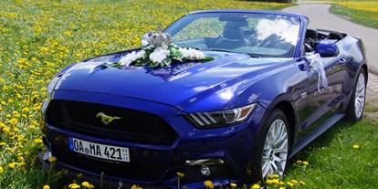 Hochzeitsauto-Vermietung - Einzugsgebiet: international - Bayern - yellowhummer Ford Mustang GT 