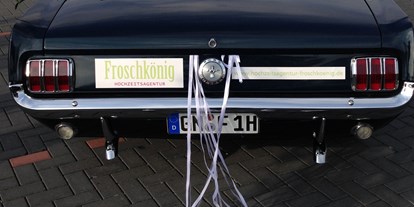 Hochzeitsauto-Vermietung - Farbe: Blau - Bayern - Ford Mustang Cabrio 