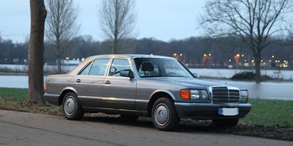 Hochzeitsauto-Vermietung - Farbe: Silber - Nordrhein-Westfalen - Hochzeits-Sänfte 420SE Mercedes