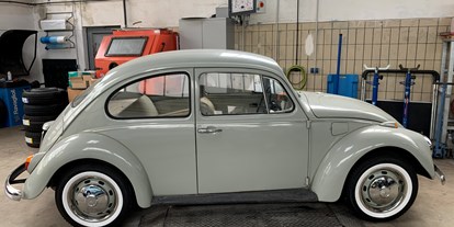 Hochzeitsauto-Vermietung - Farbe: Grau - Hessen - VW Käfer "Elsa" | Baujahr 1968