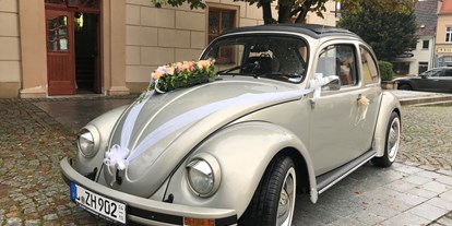 Hochzeitsauto-Vermietung - Farbe: andere Farbe - Sachsen - VW Käfer Hochzeitsautovermietung mit Chauffeur Leipzig und Umgebung