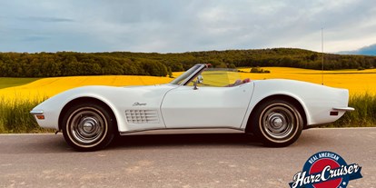 Hochzeitsauto-Vermietung - Antrieb: Benzin - Sachsen-Anhalt - 1970er Corvette C3 "Stingray" Cabrio