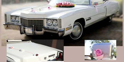 Hochzeitsauto-Vermietung - Einzugsgebiet: regional - Sachsen - Cadillac Hochzeitsauto - Cadillac Eldorado Cabrio von Leipzig-Oldtimer.de - Hochzeitsautos mit Chauffeur