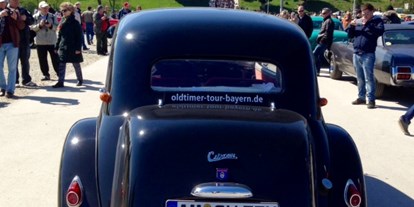 Hochzeitsauto-Vermietung - Farbe: Grau - Bayern - Citroen 11CV Familiale - der "Gangster"