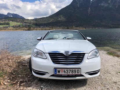 Hochzeitsauto-Vermietung - Einzugsgebiet: regional - Oberösterreich - Lancia Flavia Cabrio weiss