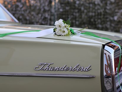 Hochzeitsauto-Vermietung - Versicherung: Teilkasko - DREAMLINER Ford Thunderbird 1966